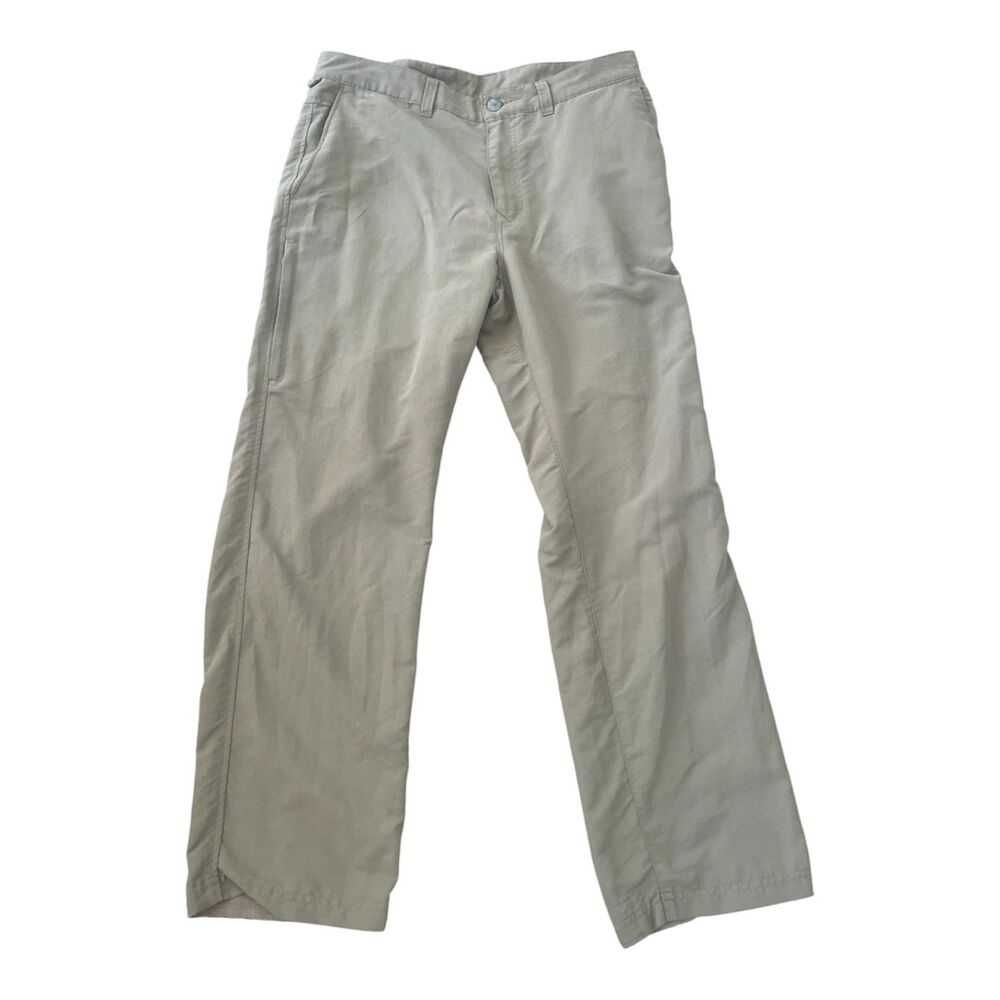 REI Mens Hiking Pants Sz 34x30 Tan Gorpcore Outdoors Utility Camping Neutral